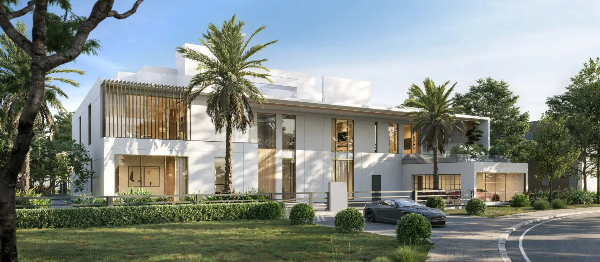 Luxury modern Dubai villa house design by Arta Building Contracting Luxury modern Dubai villa house design by Arta Building Contracting