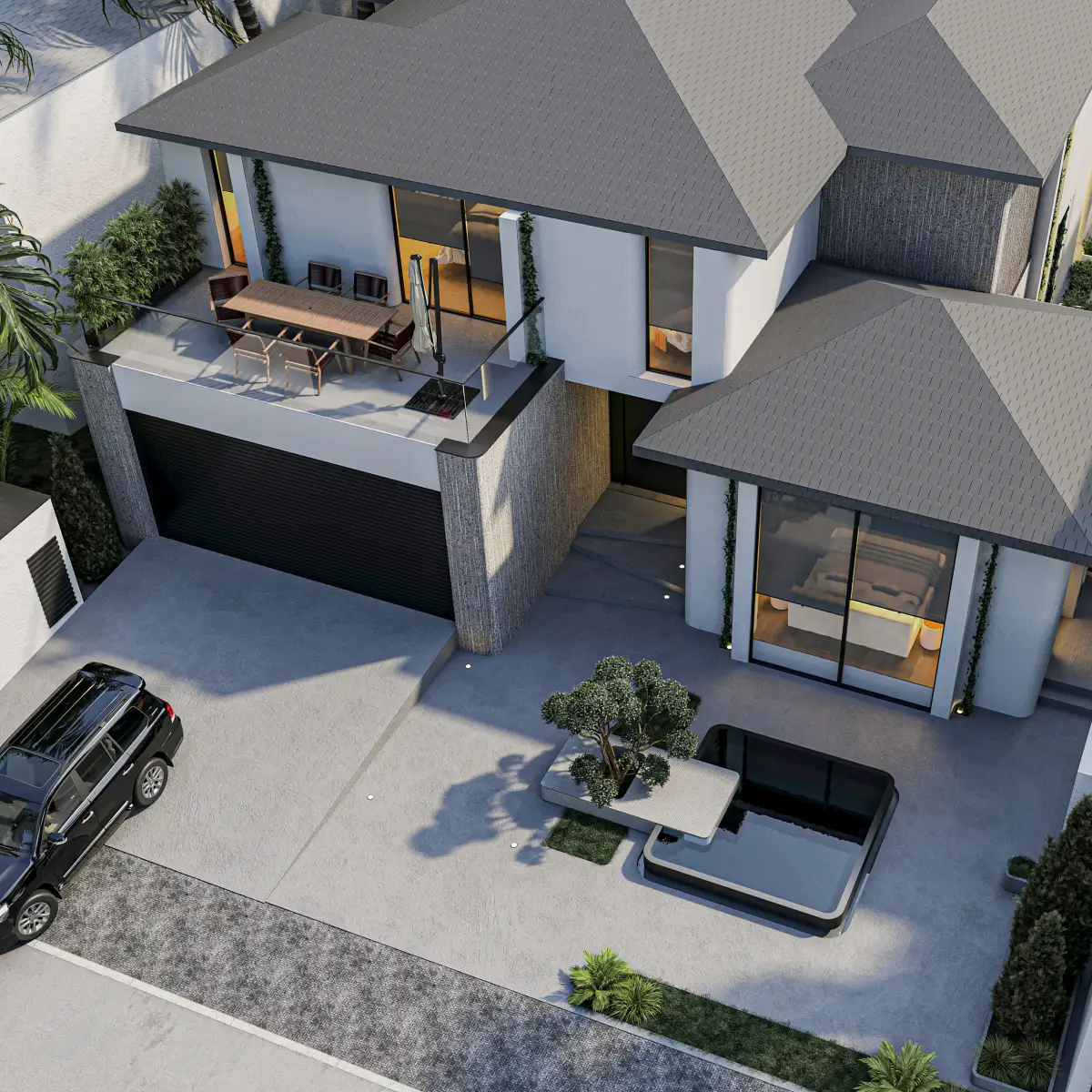 Palm Jumeirah villa renovation and exterior upgrade in Dubai Palm Jumeirah villa renovation and exterior upgrade in Dubai