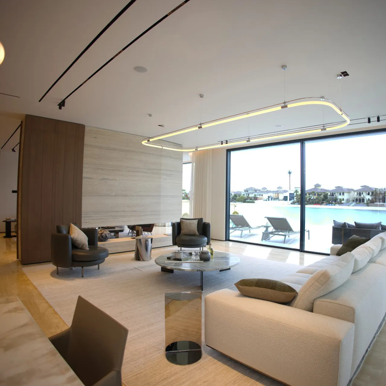 Modern elegant master bedroom interior design in a completely renovated house in Palm Jumeirah Modern elegant master bedroom interior design in a completely renovated house in Palm Jumeirah
